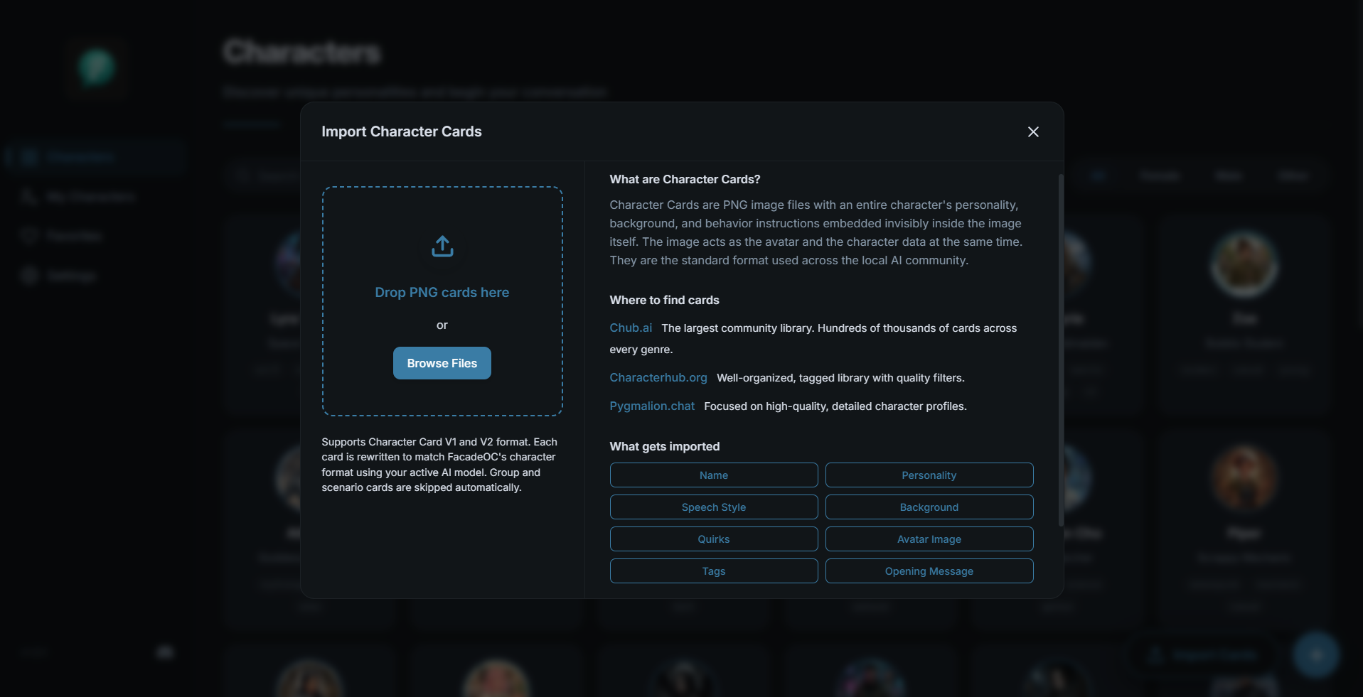 Universal Character Importer